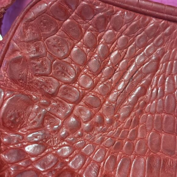 Paola del lungo red crocodile skin bag - Picture 3 of 10